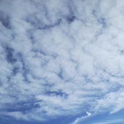 Low angle view of clouds in sky