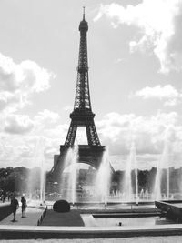 Eiffel tower with eiffel tower in background