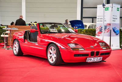 Red vintage car