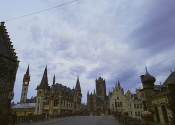 View of cathedral against cloudy sky