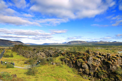 Scenic view of landscape against sky