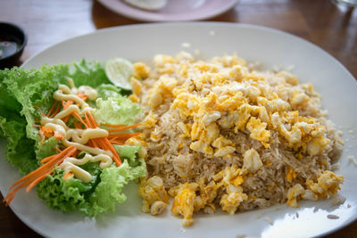 Close-up of food in plate