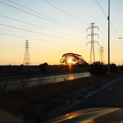 Scenic view of sunset sky