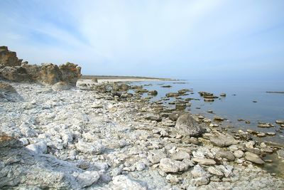 Scenic view of sea against sky