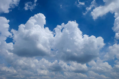 Low angle view of clouds in sky