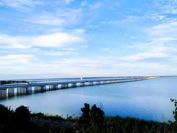 A beautiful hello from the pensacola bay bridge