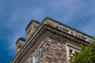 Low angle view of historical building against sky