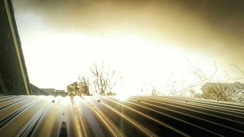 View of road at sunrise