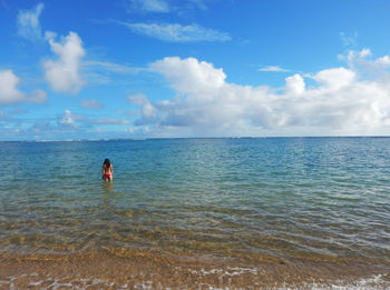 Scenic view of sea against sky