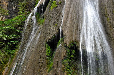 Panoramic shot of waterfall