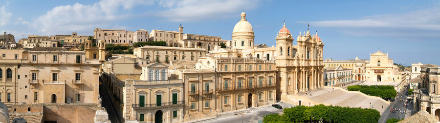 Low angle view of historic building