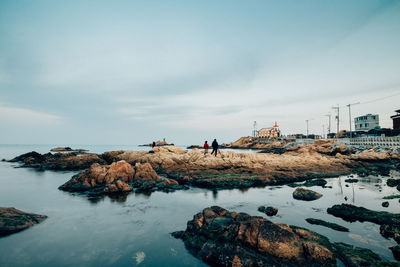 Scenic view of sea against sky