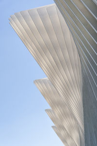 Low angle view of modern building against sky