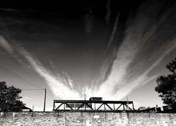 Low angle view of bridge against sky