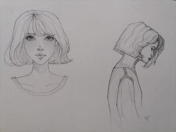 Digital composite image of young woman