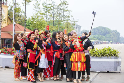 Group of people standing outdoors