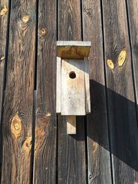 Close-up of wooden door