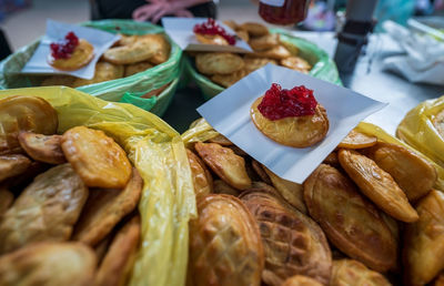 Close-up of fresh vegetables in market