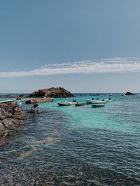 Scenic view of sea against sky