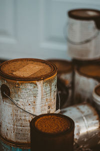 Close-up of coffee on table