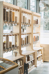 Food dispensers at zero waste shop