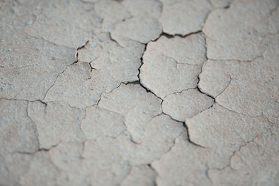 Full frame shot of cracked land