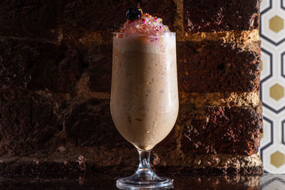 Close-up of drink on table