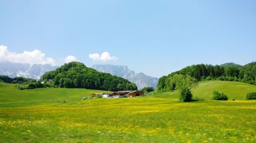 Scenic view of landscape against sky