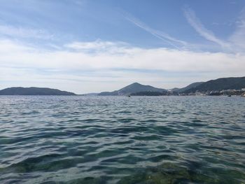 Scenic view of sea against sky
