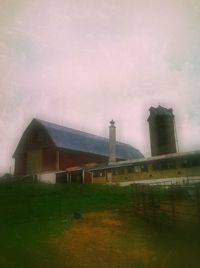 Built structure against cloudy sky