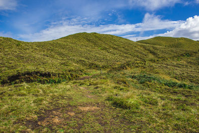 Scenic view of landscape against sky