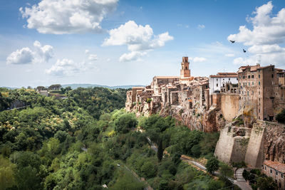 Panoramic shot of buildings against sky