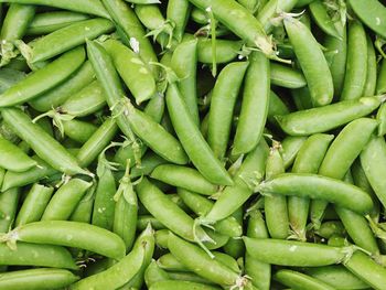 Full frame of green peas for sale