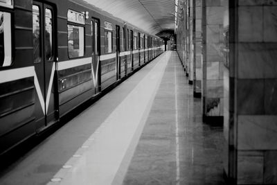 Train at railroad station