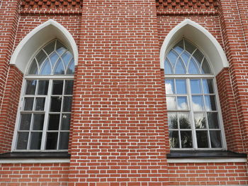 Low angle view of window on building 18th century