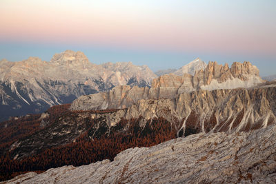 Scenic view of mountain against sky