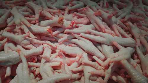 Full frame shot of carrots for sale at market stall