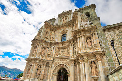 Low angle view of historical building against sky