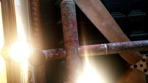 Close-up of illuminated lamp