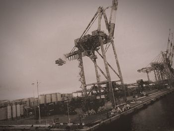 View of industrial building against sky