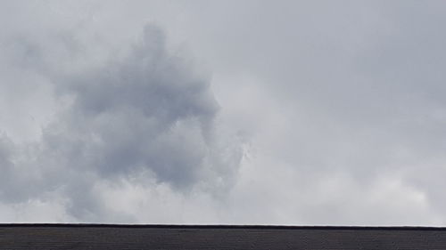 Low angle view of cloudy sky