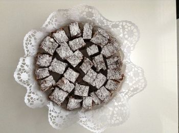 Directly above shot of dessert