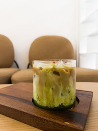 Close-up of dessert on table