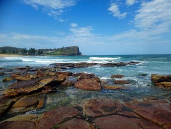 Scenic view of sea against sky