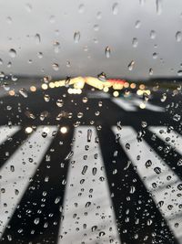 Raindrops on glass window