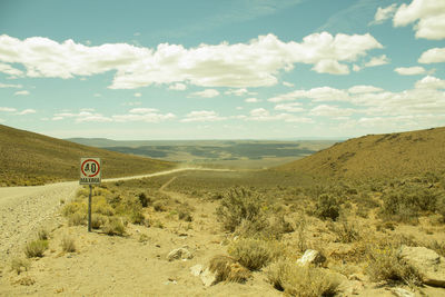 Scenic view of landscape against sky