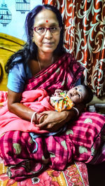 Portrait of happy girl smiling