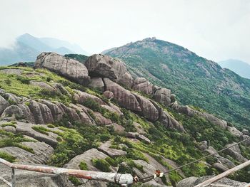 Scenic view of mountains