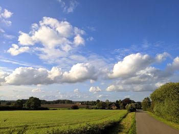 Scenic view of landscape against sky