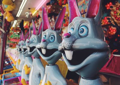 Rabbit ride at carnival